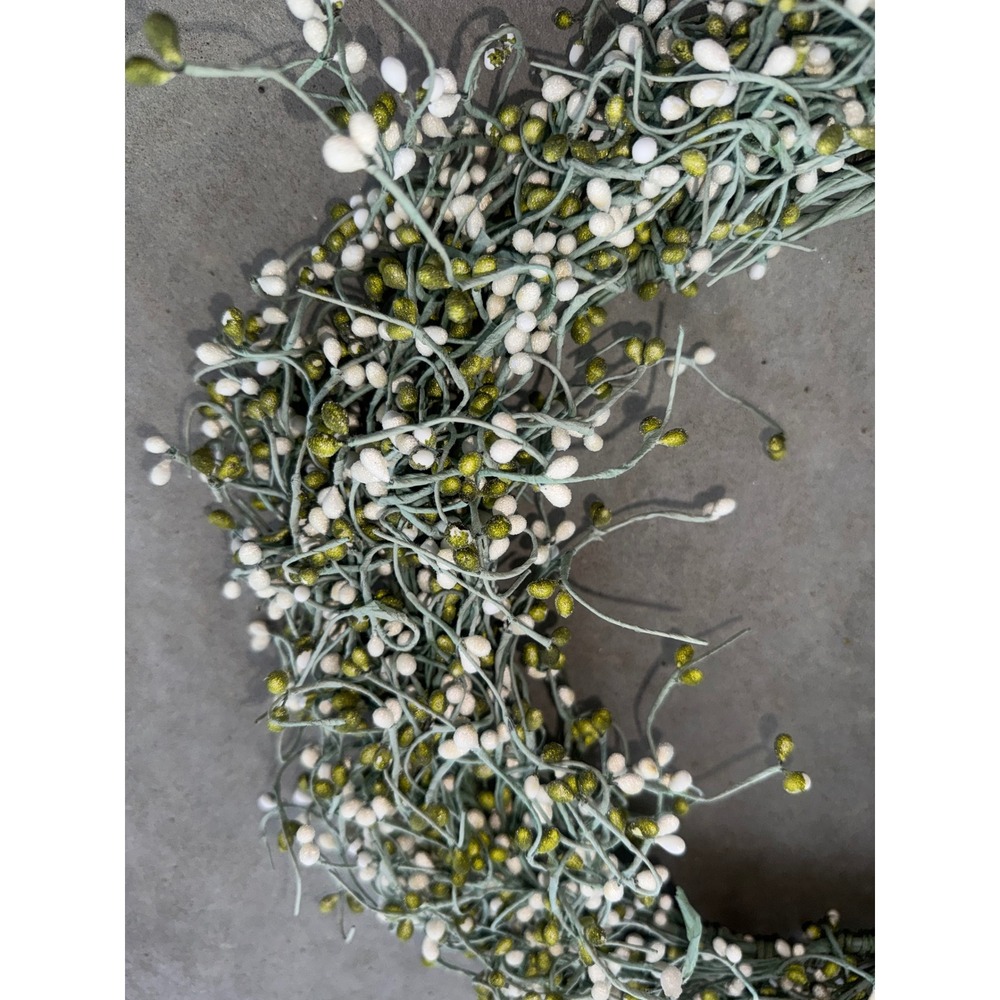 Vine Rustic Cottage Core Wreath Spring Boutique Outdoor Flower Baby's Breath - Picture 6 of 7